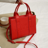 5A Women's The Leather Tote Bag Red