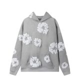 5A The Cotton Wreath Sweatshirt Hoodie Grey