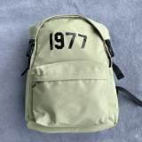 5A Essentials Large Capacity 1977 Printed Canvas Backpack Green