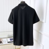 Original Cotton Polo Shirt​ Decorative Pocket Black