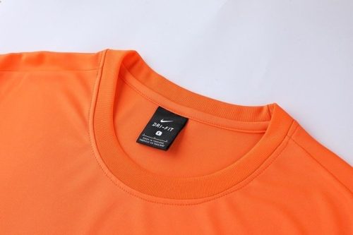 5A Short-Sleeved Sports Training Suit Orange White