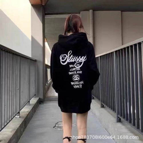 5A Casual Basic Printed Hoodie Grey