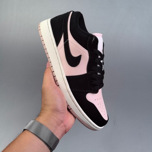 5A Jordan 1 Retro Low OG Sneakers Basketball Shoes Black Pink
