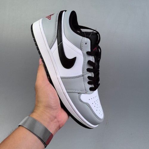 5A Jordan 1 Retro Low OG Sneakers Basketball Shoes Grey White