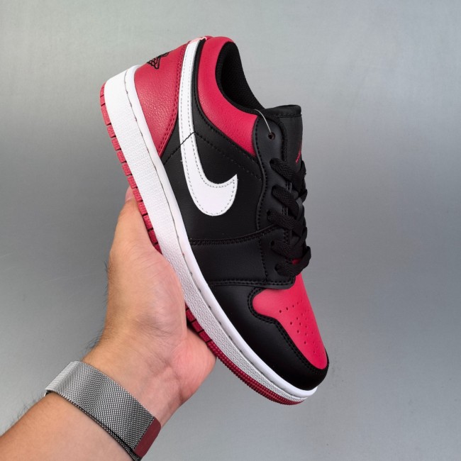 5A Jordan 1 Retro Low OG Sneakers Basketball Shoes Red Black