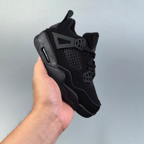 5A Kids Jordan 4 Retro Black Cat Children's Shoes FV5029-010