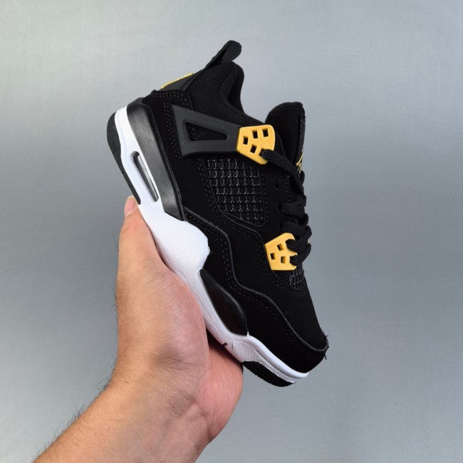 5A Kids Jordan 4 Retro Royalty Children's Shoes Black 308497-032