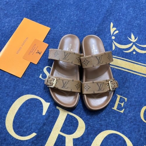 5A Bom Dia Flat Comfort Mule Sandals Brown