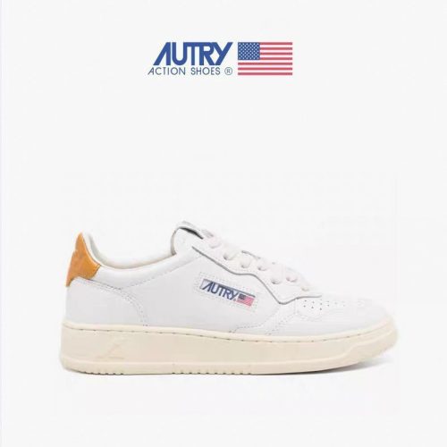 5A Medalist Leather Low Sneakers White