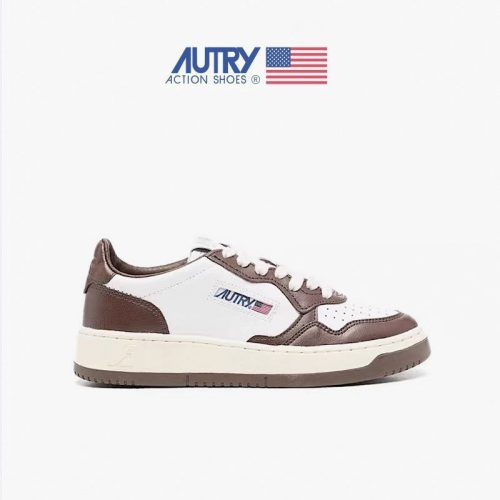 5A Medalist Leather Low Sneakers White