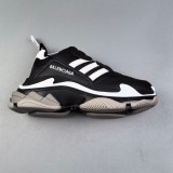 5A Triple S Black white