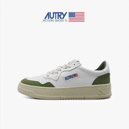 5A Medalist Leather Low Sneakers White