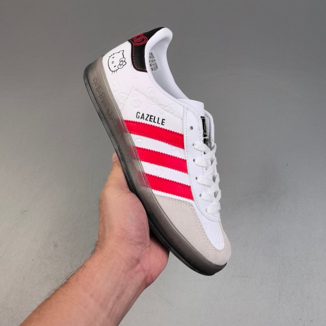 5A Gazelle Indoor Sneakers White Red