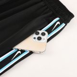 5A Sports Training Suit Black Blue