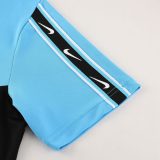 5A Sports Training Suit Black Blue