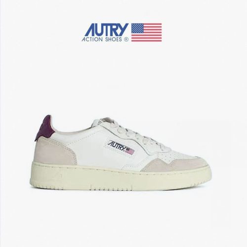5A Medalist Leather Low Sneakers White