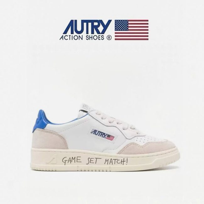 5A Medalist Leather Low Sneakers White
