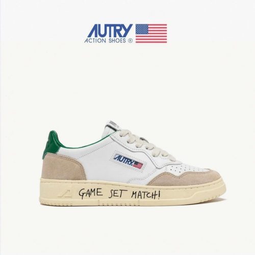 5A Medalist Leather Low Sneakers White