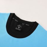 5A Sports Training Suit Black Blue