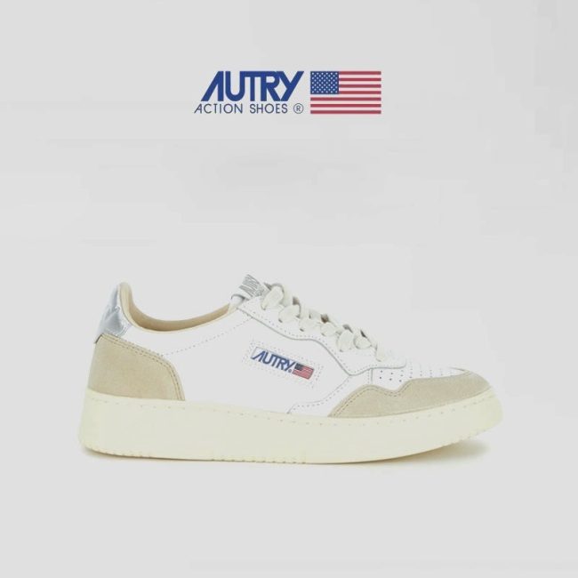 5A Medalist Leather Low Sneakers White