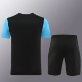 5A Sports Training Suit Black Blue