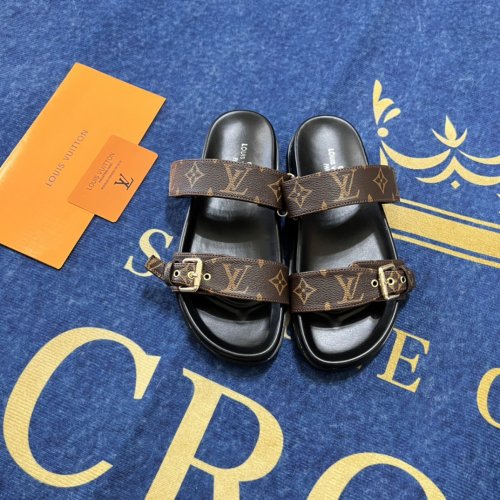 5A Bom Dia Flat Comfort Mule Sandals Brown