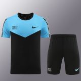 5A Sports Training Suit Black Blue