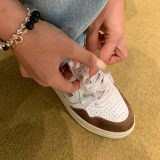 5A Medalist Leather Low Sneakers White