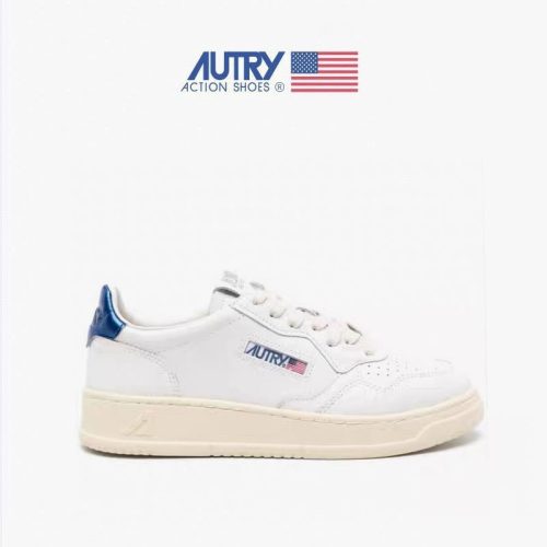 5A Medalist Leather Low Sneakers White