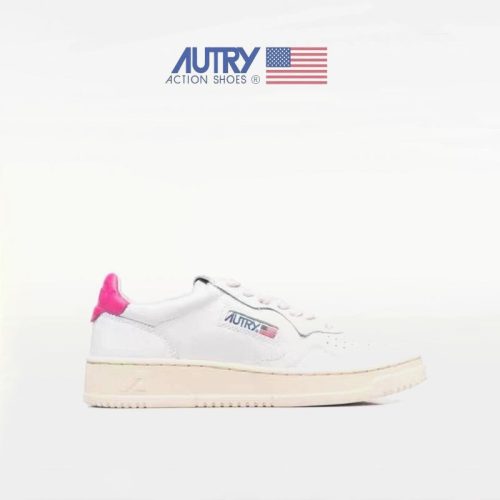 5A Medalist Leather Low Sneakers White