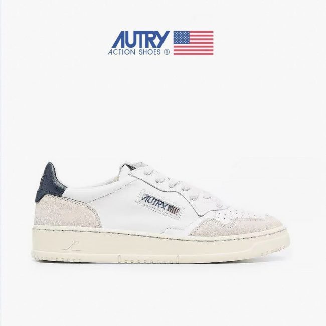 5A Medalist Leather Low Sneakers White