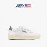 5A Medalist Leather Low Sneakers White