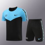 5A Sports Training Suit Black Blue