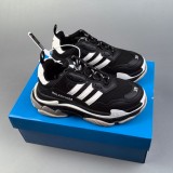 5A Triple S Black white