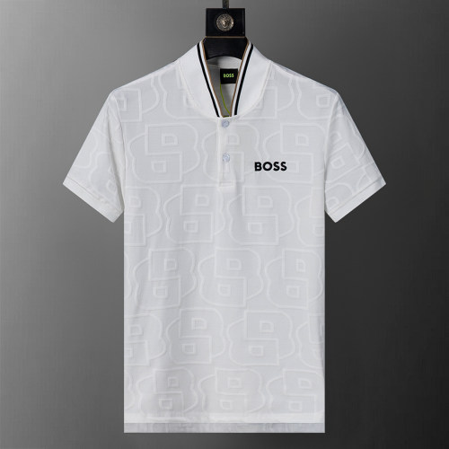 5A Spring Summer Men's Jacquard Logo Short Sleeve Polo Shirt Shorts Set White 6575#