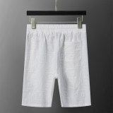 5A Spring Summer Men's Jacquard Logo Short Sleeve Polo Shirt Shorts Set White 6575#