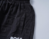 5A Spring Summer Men's Jacquard Logo Short Sleeve Polo Shirt Shorts Set Black 6575#