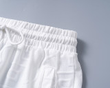 5A Spring Summer Men's Jacquard Logo Short Sleeve Polo Shirt Shorts Set White 6575#