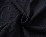 5A Spring Summer Men's Jacquard Logo Short Sleeve Polo Shirt Shorts Set Black 6575#
