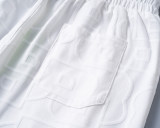 5A Spring Summer Men's Jacquard Logo Short Sleeve Polo Shirt Shorts Set White 6575#