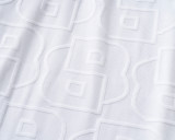 5A Spring Summer Men's Jacquard Logo Short Sleeve Polo Shirt Shorts Set White 6575#
