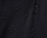 5A Spring Summer Men's Jacquard Logo Short Sleeve Polo Shirt Shorts Set Black 6578#