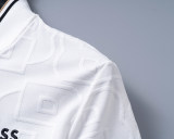 5A Spring Summer Men's Jacquard Logo Short Sleeve Polo Shirt Shorts Set White 6575#