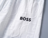 5A Spring Summer Men's Jacquard Logo Short Sleeve Polo Shirt Shorts Set White 6575#
