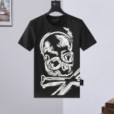 5A Summer Men's Skull Short Sleeve T-Shirt with Diamonds 173