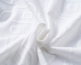 5A Spring Summer Men's Jacquard Logo Short Sleeve Polo Shirt Shorts Set White 6575#