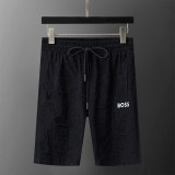 5A Spring Summer Men's Jacquard Logo Short Sleeve Polo Shirt Shorts Set Black 6575#