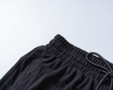 5A Spring Summer Men's Jacquard Logo Short Sleeve Polo Shirt Shorts Set Black 6575#