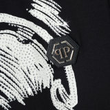 5A Summer Men's Skull Short Sleeve T-Shirt with Diamonds 173