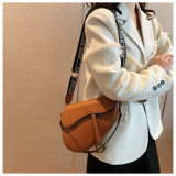 5A Women's Saddle Bag With Strap Brown